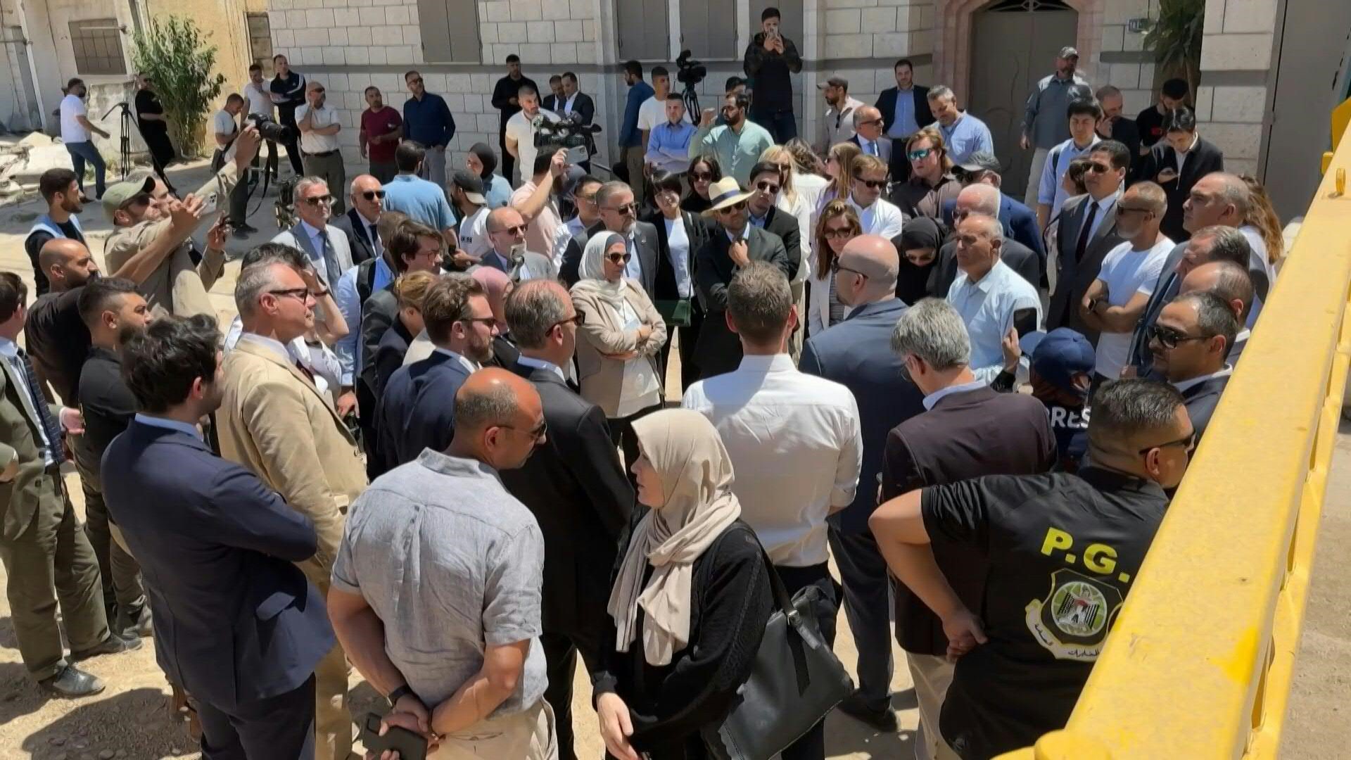 Israeli Troops Fire Near Diplomatic Convoy in West Bank, Prompting International Outrage